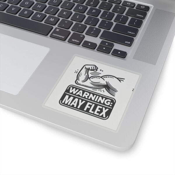 Funny Muscle Warning  Sticker - May Flex - Image 5