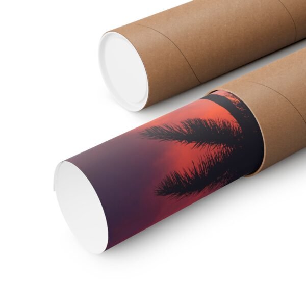 “Summer Vibes” Palm Sunset Poster - Image 3