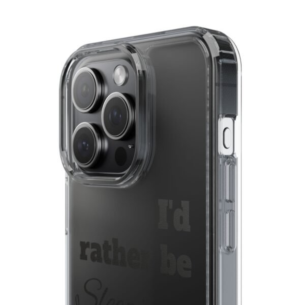 Clear Phone Case - "I'd Rather Be Sleeping" - Image 14